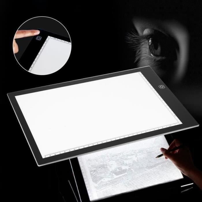 Tablette Lumineuse LED Rechargeable A4 JOEAIS - Plaque à Dessin Portable