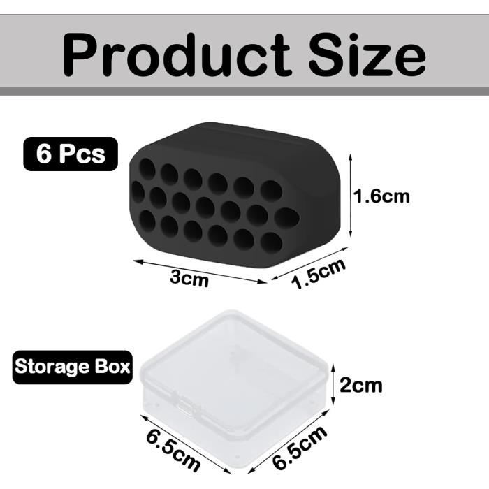 Entraîneur De Mâchoire – Lot De 6 Niveaux De Résistance (30/40/50 Lb) – Silicone Alimentaire – Pour Hommes Et Femmes, Modèle 8x8x1 Cm