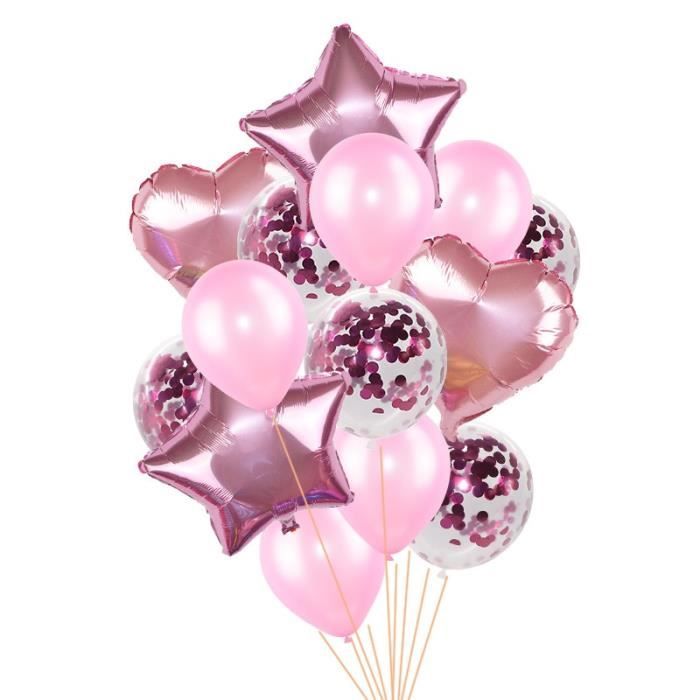 Ballons confettis en papier coloré avec motifs différents Ballons confettis en papier coloré avec motifs différents