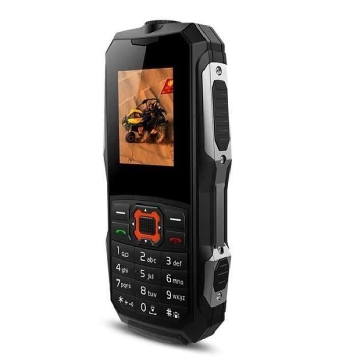 Téléphone Portable Étanche 18' IP68 Incassable Dual SIM Bluetooth Noir — free download