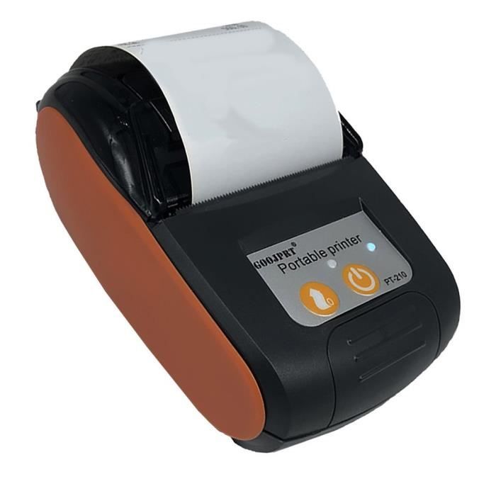 Imprimante Ticket De Caisse Bluetooth Imprimante Thermique Sans Fil Pour  Restaurants, Supermarchés Orange - Cdiscount Informatique