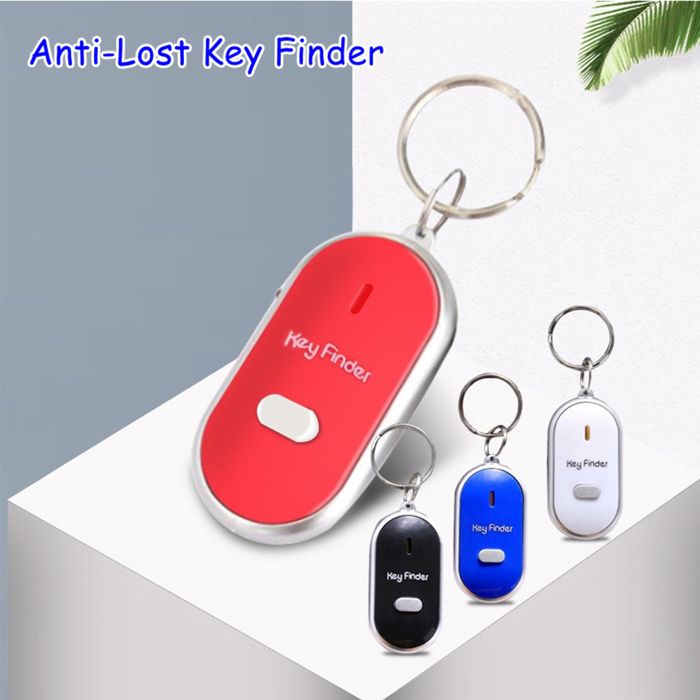 LED Porte Clé Siffleur Localisateur Sans Fil Key Finder Anti-perte