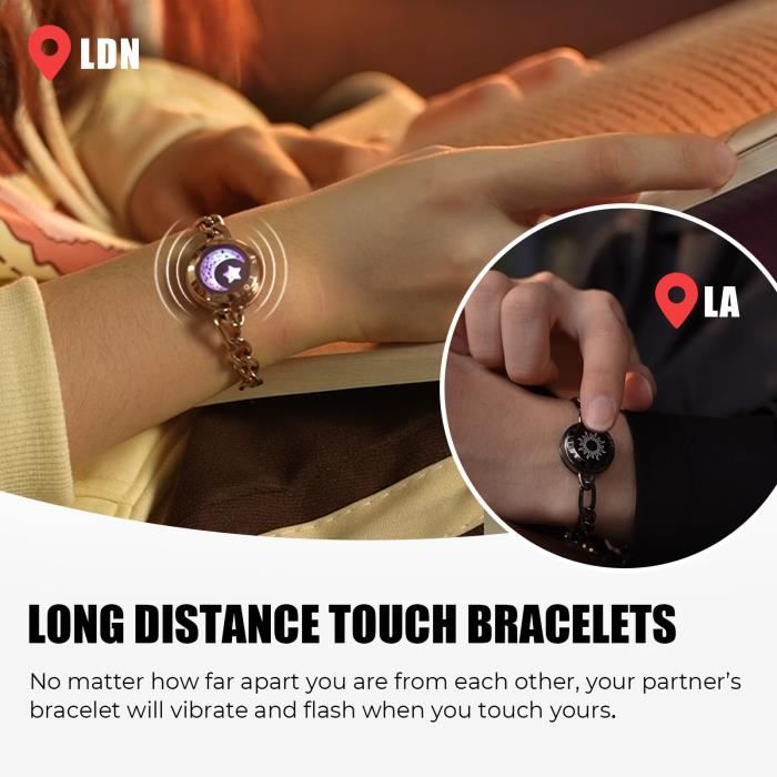 Bracelet couple sales distance vibrant