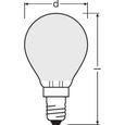 OSRAM Ampoule LED Sphérique verre dépoli 4W=40 E14 chaud-2