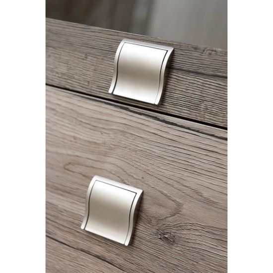 6/" Nickel Plaqué Top Box Séjour de portière//Armoire séjour//Armoire Séjour /& Vis