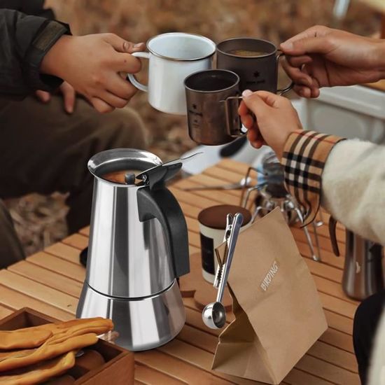 Generic Machine préparation café manuelle, Cafetière Inox 6 tasses à prix  pas cher