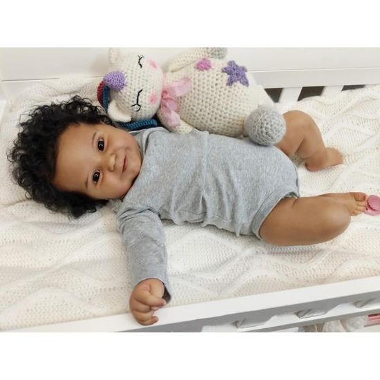 Poupée Reborn Silicone – Bébé Réaliste D'environ 50cm, Neuf