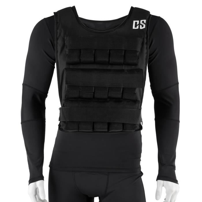 Athletics Gear Gilet Veste lesté réglable pour l'entraîneent Course à