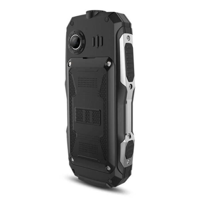 Téléphone Portable Étanche 18' IP68 Incassable Dual SIM Bluetooth Noir — free download