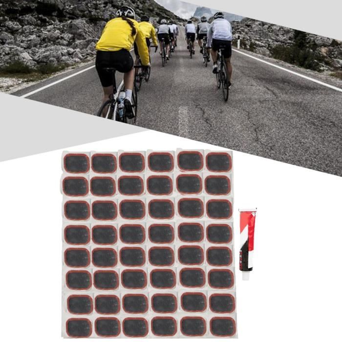 Kit de patch de pneu de vélo Réparation de caoutchouc Patch de chambre à  air de pneu intérieur avec colle pour vélo électromobile