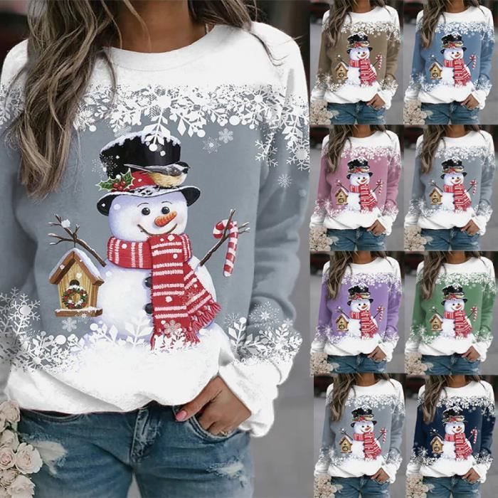 Pull noël femme best sale
