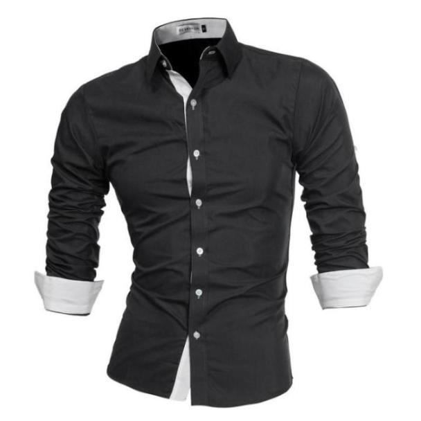 Chemise blanche hotsell et noir homme