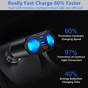 Compteur De Tension Numérique LED 12V-24V Pour Allume-cigare Voiture - Neuf