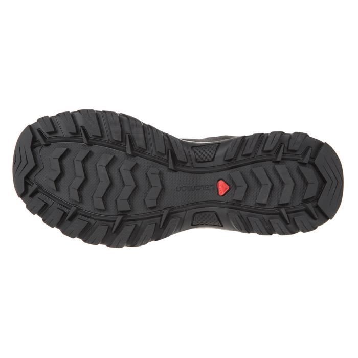 SALOMON Chaussures de randonnee BTE HALIFAX LOW LD Femme Noir Rouge Cdiscount Sport