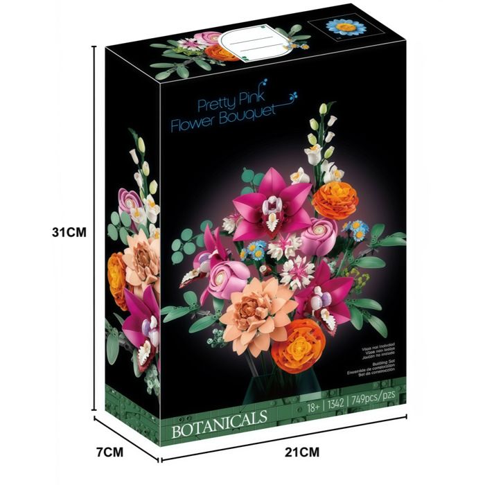 Auspcers Kit De Construction De Bouquet De Fleurs, Adult Botanical Collection Set Accessoires Decoratifs Creatifs Pour La Ma Amz