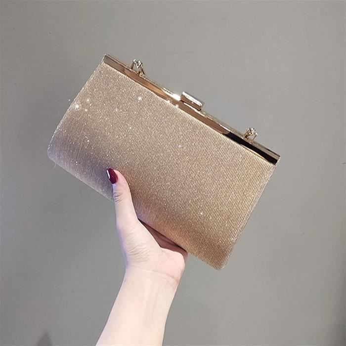 Femme Pochette Femmes Mini Sac Main Abricot Soir e Embrayage