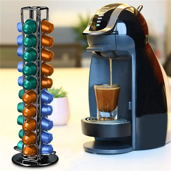 Porte-capsule nespresso rotatif 40 pièces -doré