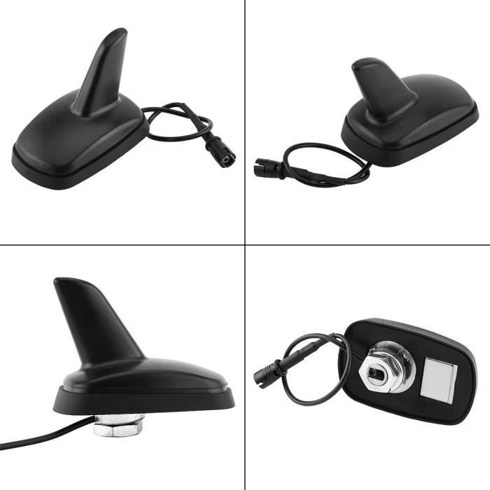 Antenne Voiture Courte Argent - Antenne Toit DAB Puissante En Aluminium & Fibre De Carbone, Universelle