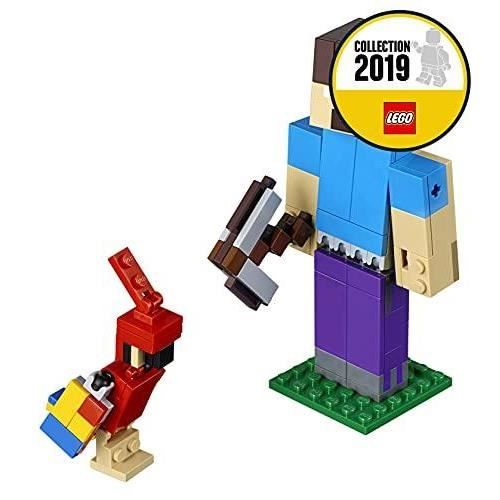 LEGO Bigfigurine Steve et Son Perroquet - Cdiscount Jeux - Jouets