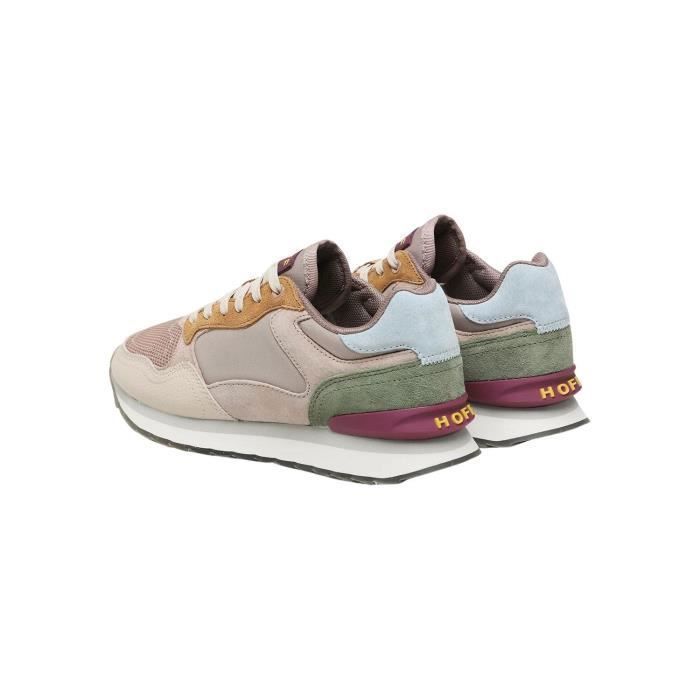 Baskets Hoff Geneve Mpour Femme HOFF Beige Cuir Plat Lacets Beige Cdiscount Chaussures