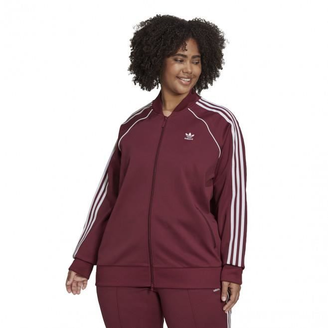 Veste de surv tement adidas Originals PRIMEBLUE SST Femme Bordeaux Manches longues