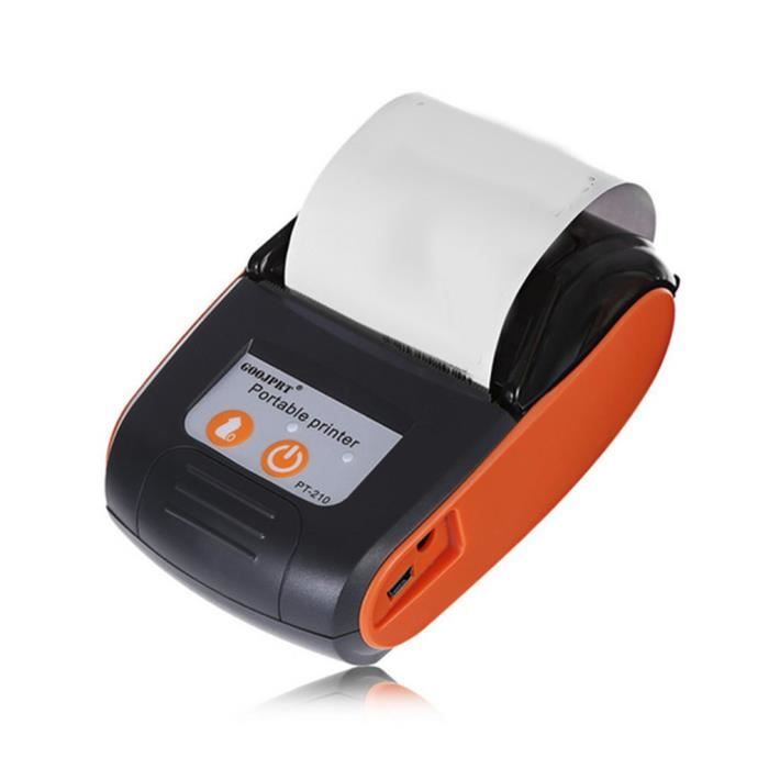 Imprimante Ticket De Caisse Bluetooth Imprimante Thermique Sans Fil Pour  Restaurants, Supermarchés Orange - Cdiscount Informatique