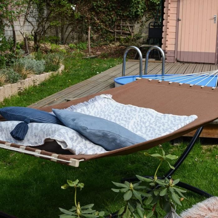 Fixation d'hamac - Dhamac - Bande brune - Résistant à la déchirure