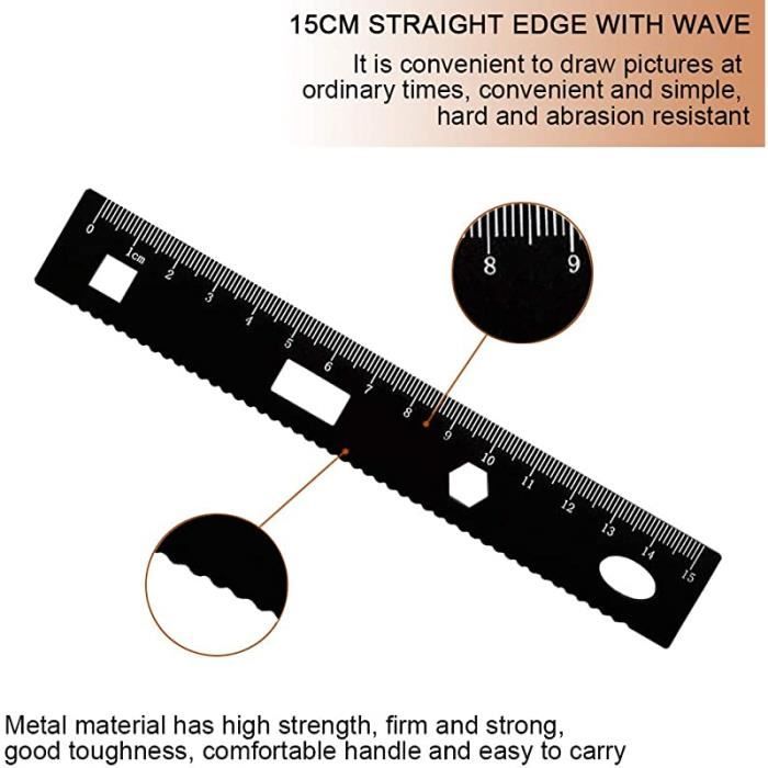 7 pièces Kit de Geometrie, Kit de Math Géométrie, Compas Scolaire ...