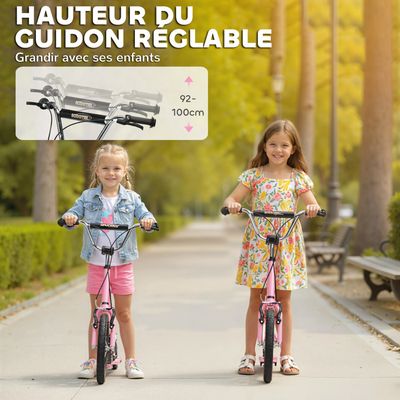 HOMCOM – Trottinette 3 Roues évolutive 5 En 1 – Hauteur Réglable, Canne Parentale, Selle Amovible – Dès 1 An