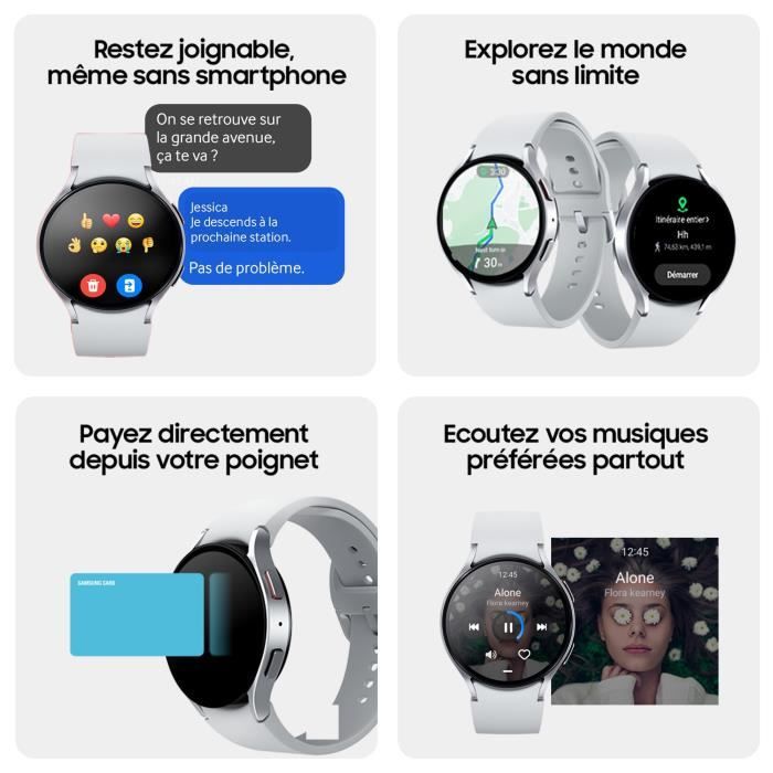 SOLDES 2024 : Montre connectée SAMSUNG Galaxy Watch6 Graphite 44mm 4G pas  cher