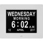 8 Pouce LCD Horloge Num/érique Calendrier avec Date Jour Et Heure Horloge Non-Abr/ég/ée Auto Dimming 8 Langues HD Display Rappel pour Alzheimer Les Personnes /âg/ées et Les Enfants