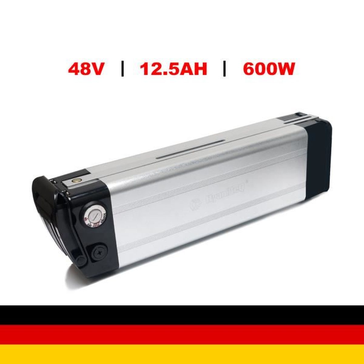 48V 12.5Ah 600Wh Silverfish Batterie pour vélo électrique professionnel
