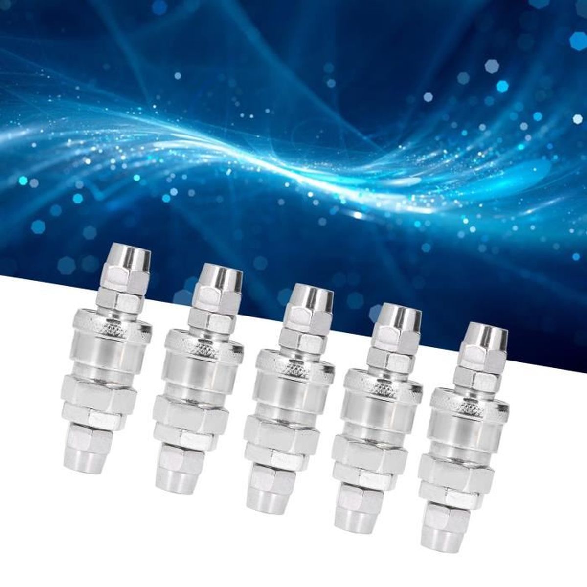 5 Raccords Pneumatiques En T 4mm - Pour Air Comprimé Et Eau