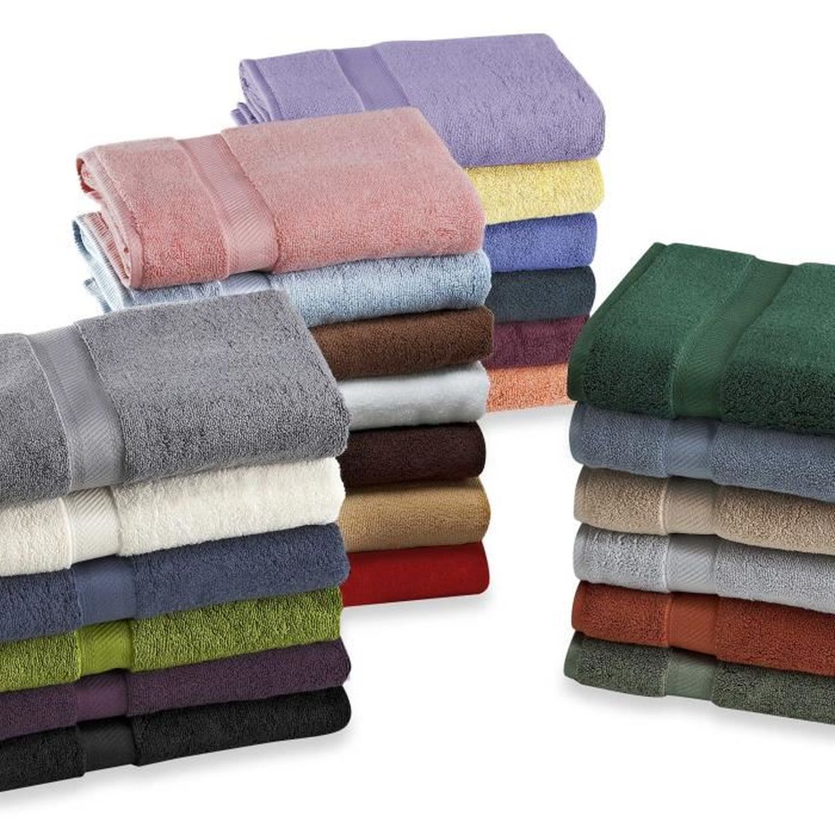 10 SERVIETTES DE BAIN LUXE 50 x 90 cm, de 600 à 850 gr/m², HOTEL SPA ...