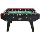 PLAY4FUN Babyfoot CLASSIC type Bistrot - 151 x 77 x 91 cm - Table de Baby-foot avec barres téléscopiques, Couleur Bois Noir et Balles Lièges