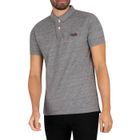 Polo classique en piqué - SUPERDRY - Homme - Gris - Manches courtes - Col classique