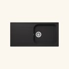Évier granit noir Schock VIOLA 1 grand bac 1 égouttoir