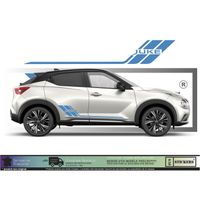 Nissan Juke Bandes latérales - BLEU TURQUOISE - Kit Complet - Tuning Sticker Autocollant Graphic Decals