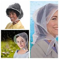 Bonnet De Douche,2 pièces créatif en plastique pluie Transparent visière chapeau pliable enfants randonnée pêche imperméable à