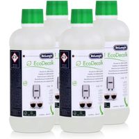 Lot de 4 flacons Ecodecalk DeLonghi pour machine à café - Blanc - Garantie 2 ans