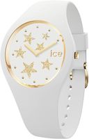 Bracelet silicone / plastique femme - ICE WATCH - Montre Ice Watch Ice Glam Rock White Stars S - Couleur de la matière:Blanc