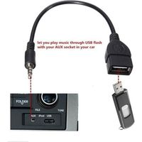 3.5mm Male Audio AUX Jack vers USB 2.0 Type A Câble adaptateur pour adaptateur femelle OTG Di47549