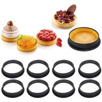 Moule à Pâtisserie Silicone 8 Cavités Ovales - Pour Gâteaux, Tartes, Va Au Four Et Congélo