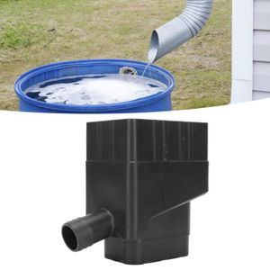 COLLECTEUR EAU - CUVE  GXU Collecteur filtrant d'eau de pluie,Récupérateur d'eau de pluie (Noir) 84530