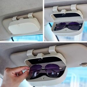 Homyl Porte-Lunettes de Soleil Universel,Porte Carte Multifonctionnel pour Voitre Noir