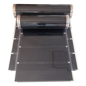 PLANCHER CHAUFFANT 50 cm x 250 cm - Film Chauffant Électrique Au Sol, 220v, 220w, De Largeur, Chauffage Par Le Sol À Infrarouge,