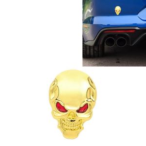 SENZEAL Cr/âne 3D Sticker Embl/ème M/étal Voiture Moto Camion Badge Logo Accessoires de D/éco Automobile Noir et Rouge