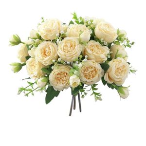 FLEUR ARTIFICIELLE 3 Bouquets Pivoine Fleur Artificielle pour DéCorat