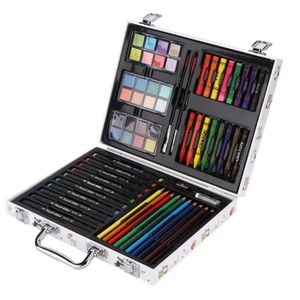 KIT DE DESSIN Sonew ensemble de crayons de couleur 65pcs enfants