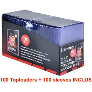 CARTE A COLLECTIONNER 100 Toploader Regular Ultra Pro Protege Carte Slee